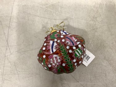 Enameled christmas ornament
