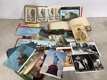 Vintage Postcards, Autograph Book, and more
