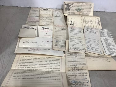Vintage Deeds/Bonds