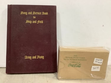 Vintage Army/Navy Songbook, and Coca Cola Study Cards *SEALED*