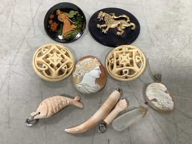 Enameled Pin Crystal Pendant, and more