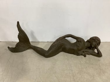 Cast iron mermaid