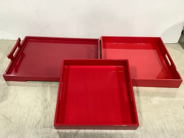 Serving trays with handles