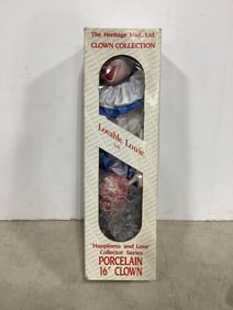 The Heritage Mint Collection 16'' porcelain clown in box