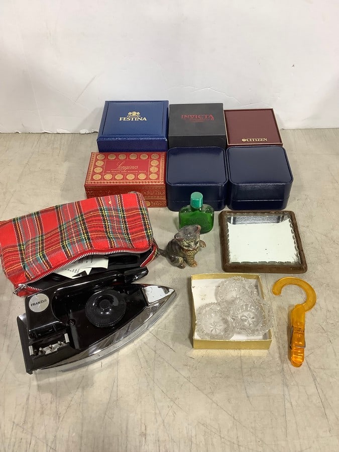 Empty watch boxes, vintage cologne bottle, and more (1 of 1)