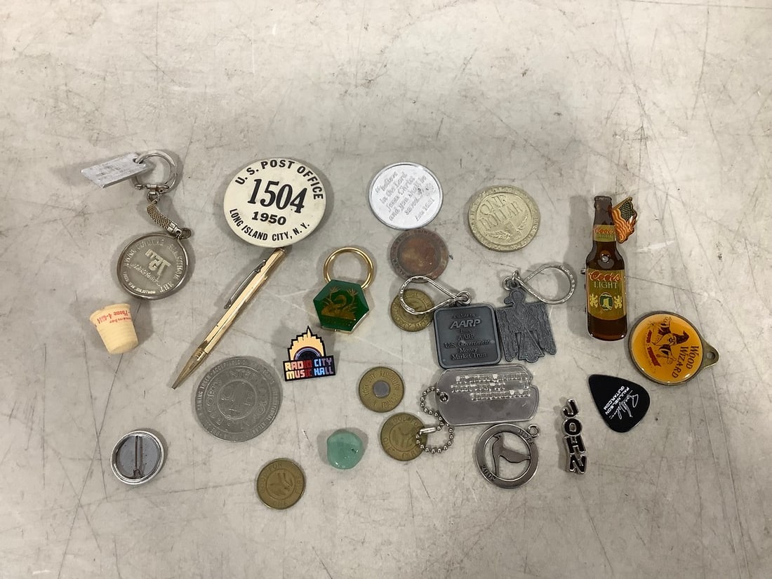 Vintage transit tokens, keychains, and more (1 of 1)