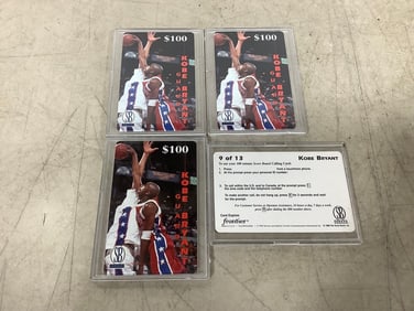 Kobe Bryant collectible grated cards