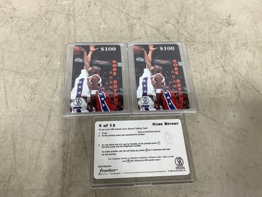 Kobe Bryant collectible grated cards