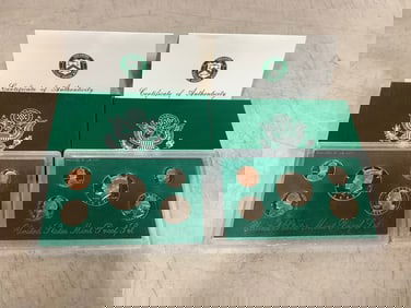 1995 and 1996 U.S. proof coin sets
