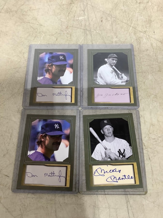 Collectible baseball cards(Mickey Mantle, Don Mattingly, and more): Collectible baseball cards(Mickey Mantle, Don Mattingly, and more)