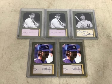 Collectible baseball cards(Mickey Mantle, Don Mattingly, and more)