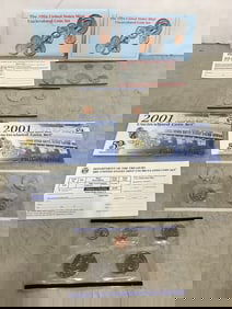 1994 and 2001 United States Mint Uncirculated Coin Sets