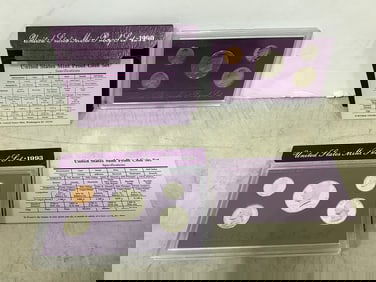 1990 and 1993 United States Proof Sets