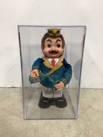 Vintage Captain Blushwell tin toy(11in.tall)