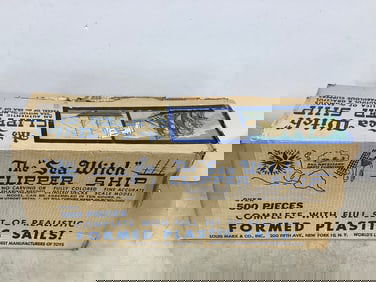 The Sea Witch Clipper Ship vintage model in box