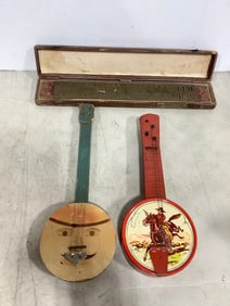 The Marine Band Echo concert harp and vintage tin instruments