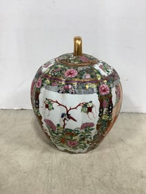 Ceramic pumpkin shaped decor(11.5in.tall)
