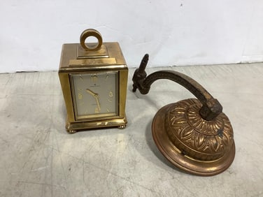 Hamilton clock and vintage lamp base