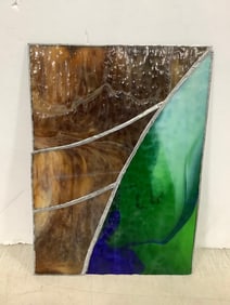 Stained glass panel(9.5in.x13.5in.)