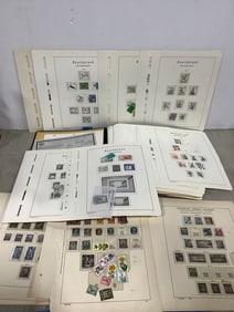 Vintage stamp sheets