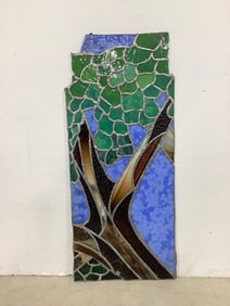 Stained glass panel(10in.x24in.)