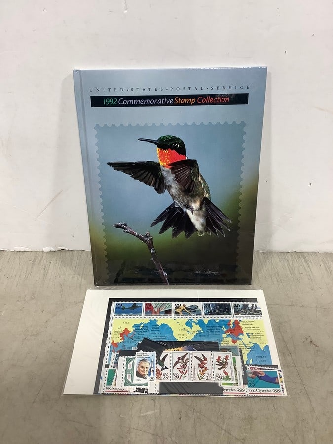 1992 Commemoratiive Stamp Collection book with stamps (1 of 1)