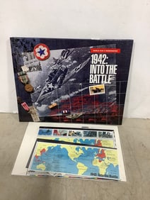 WWII Into the Battle book with stamps
