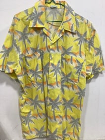 Vintage Button Up Shirt (Size: L) 1970's