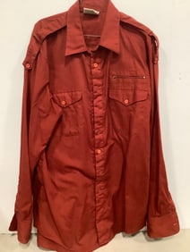 Vintage Saturdays Button Up Shirt (Size: L) 1970's