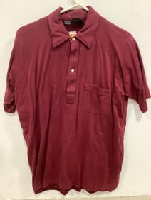 Vintage Velva Sheen Polo Shirt (Size: L)