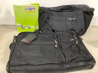 Various Bags (Pacsafe, Tumi), and more