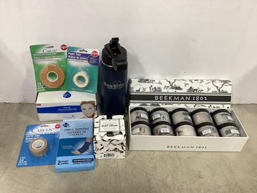 Beekman 1802 body cream set, facial rejuvenation kit, medical tape, and more