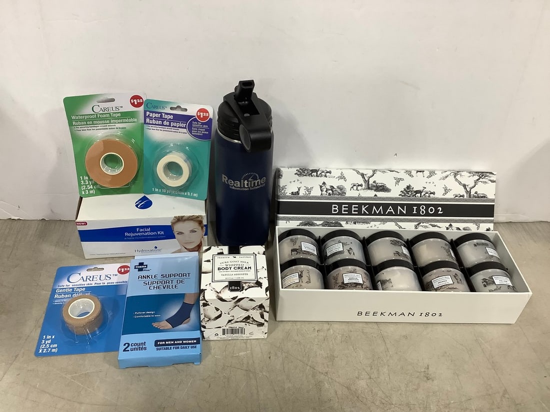 Beekman 1802 body cream set, facial rejuvenation kit, medical tape, and more: Beekman 1802 body cream set, facial rejuvenation kit, medical tape, and more