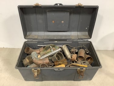 Stack on tool box with supplies inside