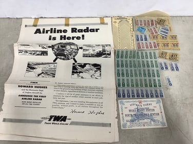 WWII ration stamps/car registration stamps
