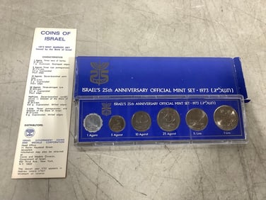1973 Israel's 25th Anniversary official mint set