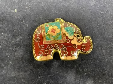 Enameled pendant