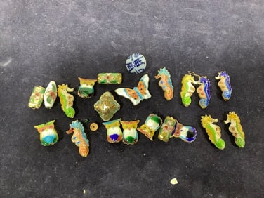 Enameled pendants