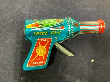 Vintage metal Space Gun toy