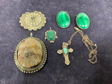 Sterling silver earrings, pendants, and more
