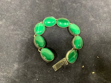Sterlingsilver stone bracelet