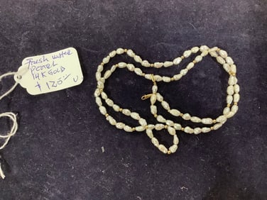 14kt beads and clasp pearls