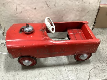Vintage race pedal car