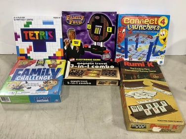 Various board games(Family Feud, Tetris, Connect 4 launchers, and more)