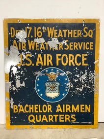 Vintage Air Weather Service US Ari Force Metal Sign (24inx28in)