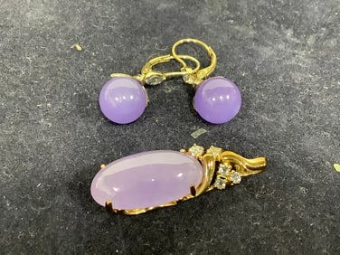 Sterlin Silver Earrings and Pendant