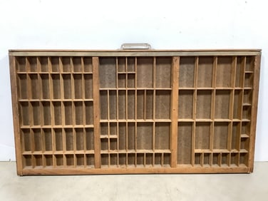 Wooden Display Case (16.5inx1.5inx32.5in) ink tray