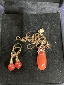 Sterling Silver Earrings and Necklace