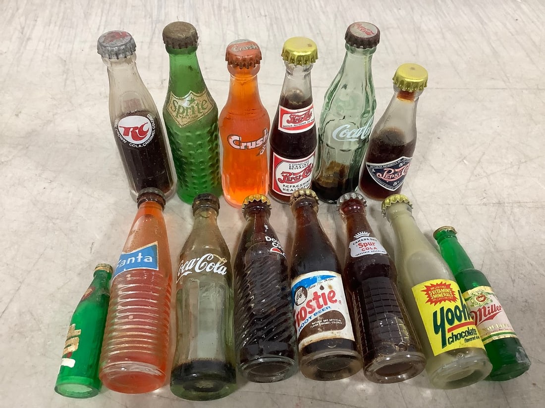 Vintage Mini Bottle Displays`: Vintage Mini Bottle Displays`