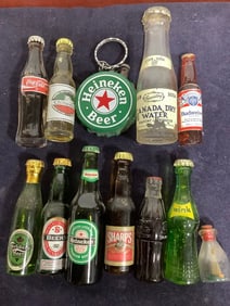 Vintage Mini Bottle Displays`